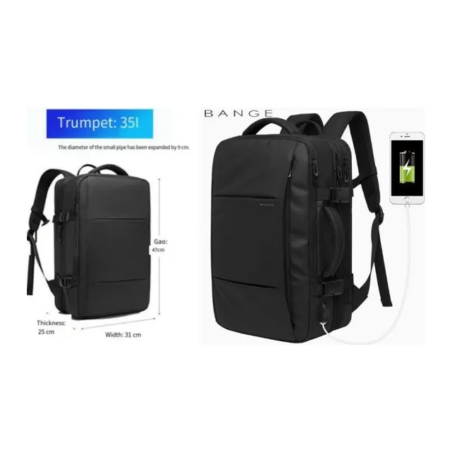 Mochila Antirrobo con Puerto USB 45L