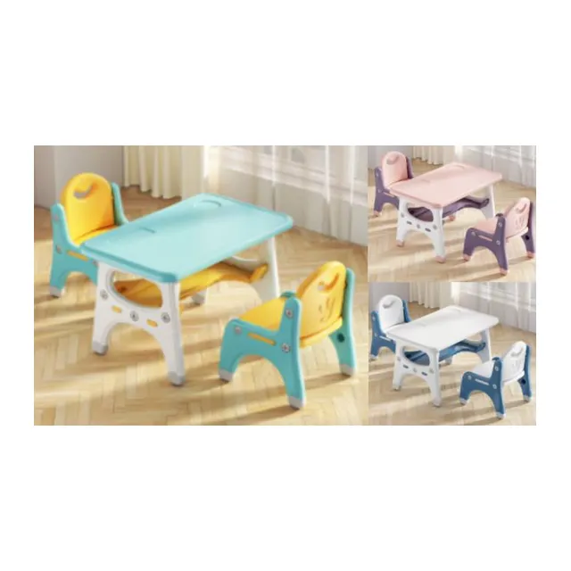 Mesa y Sillas Infantiles (Colores Pastel)